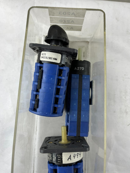 Kraus Naimer Rotary Cam Switch LOT 3pc CA10 CG4 USED Industrial Control Switches