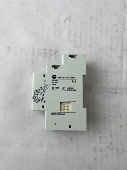Allen Bradley 140-UV Series C Undervoltage Release 220-240V Used Spare Unit