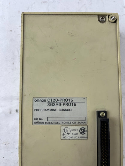 Omron C120‑PRO15 / 3G2A6‑PRO15 Programming Console Used Spare Part