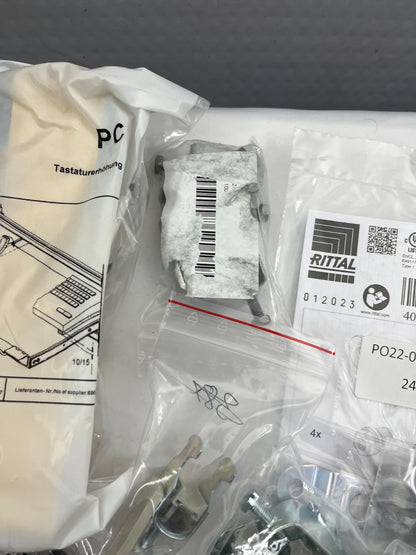 Rittal Enclosure Hardware Bundle New: Mounting Kits, Keyboard Tray, Brackets Etc