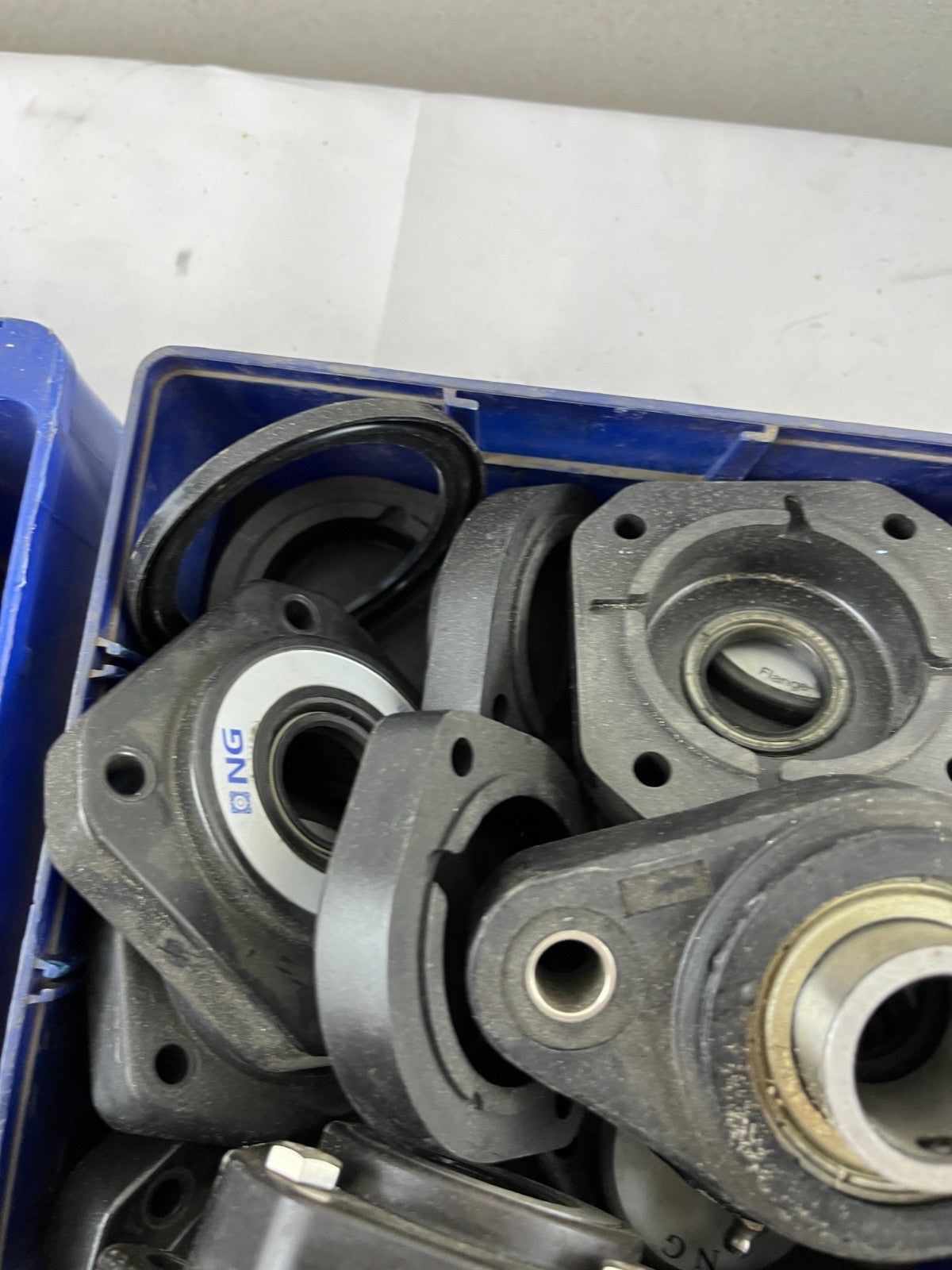 Bj‑Gear Ng Waterproof Flange Bearings 20 Mm Housing Lot Used Spare Units