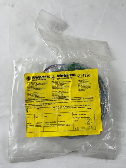 Ihne & Tesch TEF SP Thermocouple Type L Ø40‑60 mm Pipe Clamp Sensor 2m Cable