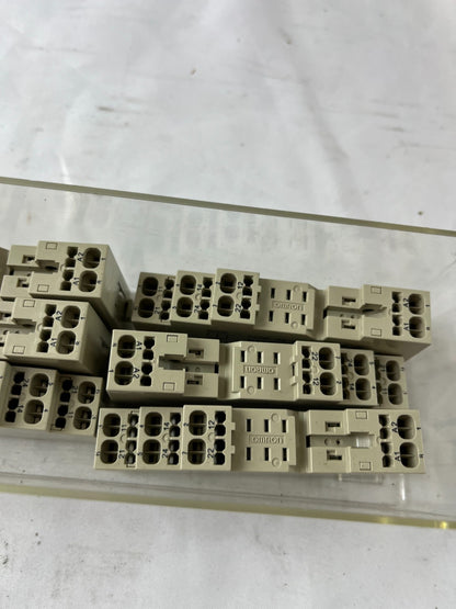 Omron P2RF-08-S Relay Socket 8‑Pin Screwless Clamp DIN Rail – Lot of 10 units