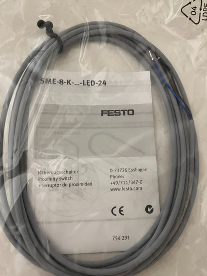 Festo SME-8-K-LED-24 Proximity Switch Sensor 24VDC 754291 - New Sealed