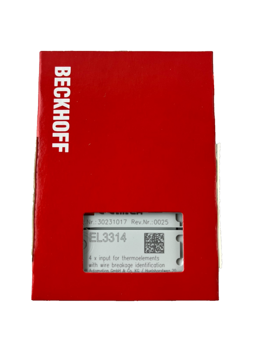 Beckhoff EL3314 EtherCAT Terminal 4‑Channel Thermocouple Analog Input 16‑Bit New