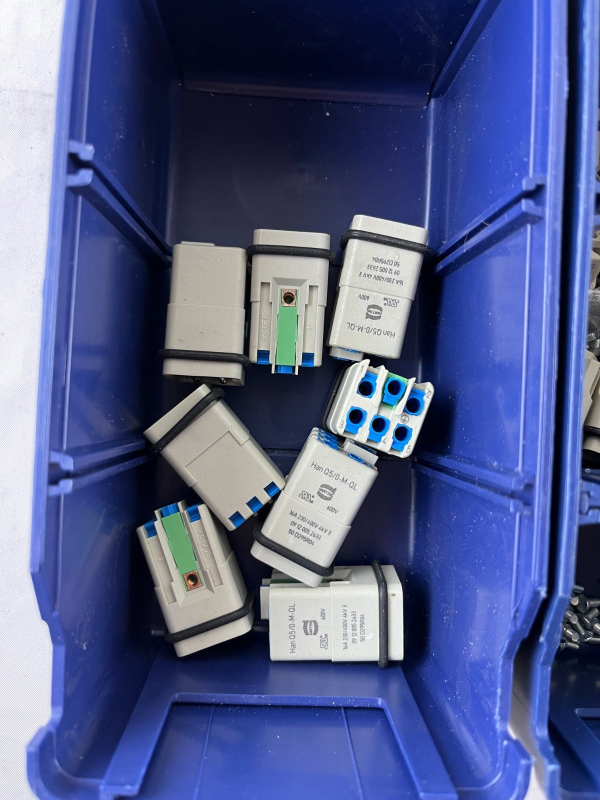 Harting Han Q5/0-M-QL & Q5/0-F-QL Connectors Bundle Used Mixed Spares