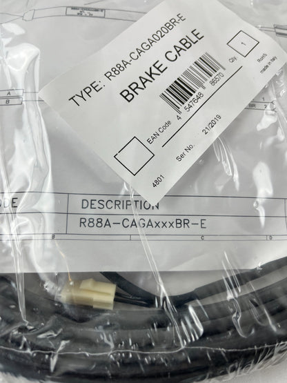 Omron R88A-CAGA020BR-E SmartStep 2 / G-Series Servo Motor Brake Cable 20m NEW
