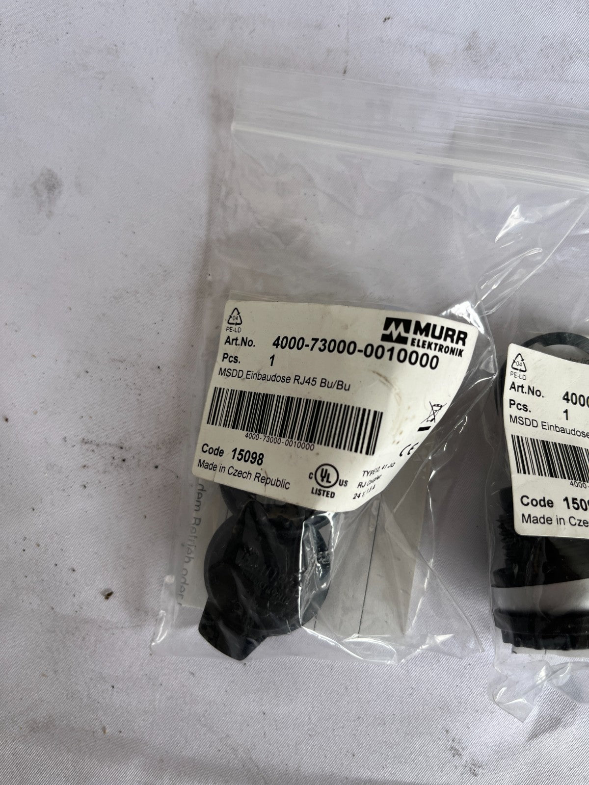 Murr Elektronik Msdd Rj45 Cat5e Panel Connector 4000‑73000‑0010000 Lot Of 3 New
