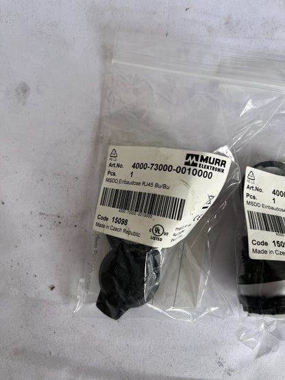 Murr Elektronik Msdd Rj45 Cat5e Panel Connector 4000‑73000‑0010000 Lot Of 3 New