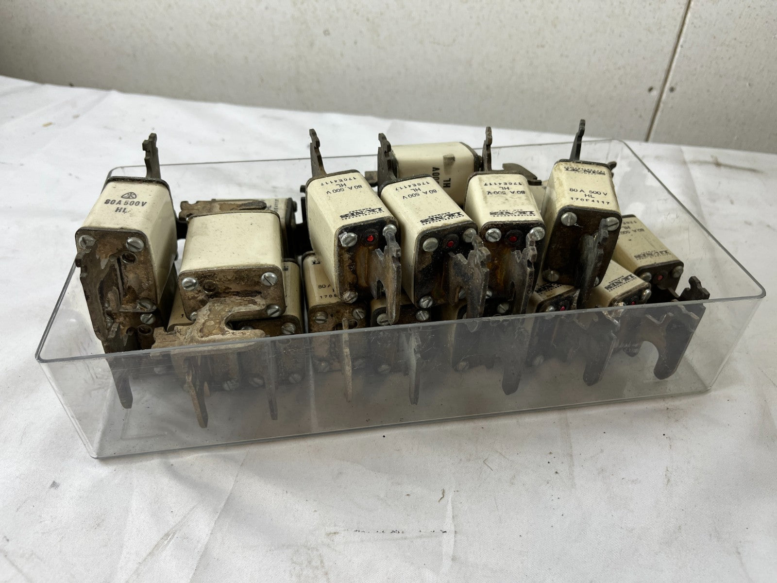 Bussmann 170E4317 80A 500V HL Fuses Lot Of Approx 18–20 Used Spare Units