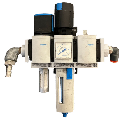 FESTO MS4 Pneumatic Filter Regulator Unit Gauge MS4-LFR-1/4-D6-C-R-M-AS