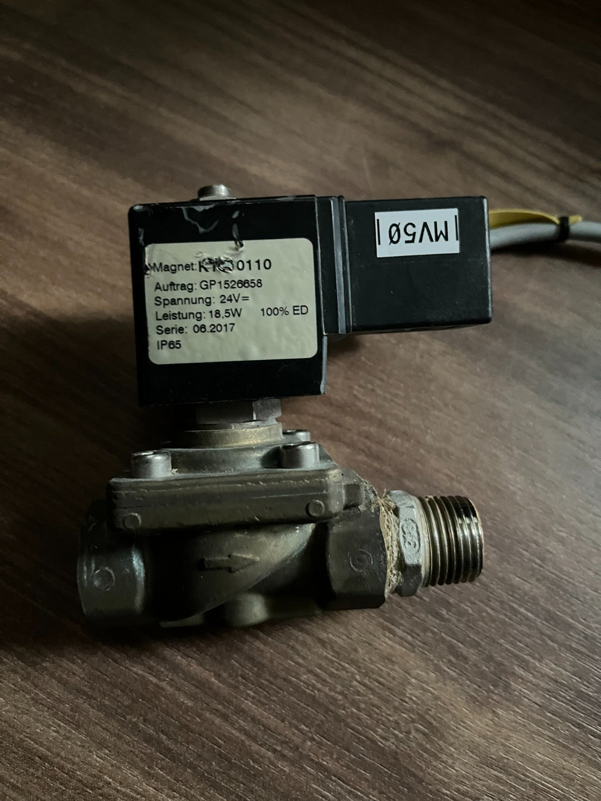 GSR Solenoid Valve 24V DC 18.5W 0–10 Bar G1/2 IP65 Industrial Automation Germany
