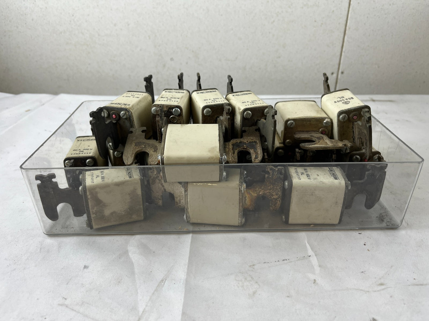 Bussmann 170E4317 80A 500V HL Fuses Lot Of Approx 18–20 Used Spare Units