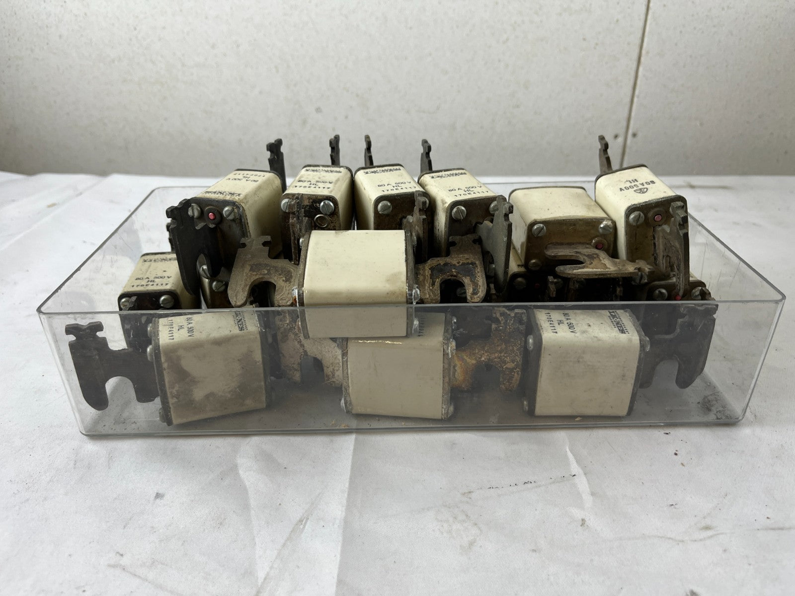Bussmann 170E4317 80A 500V HL Fuses Lot Of Approx 18–20 Used Spare Units