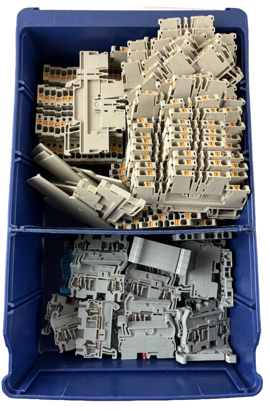 Phoenix Contact DIKD 1.5 Disconnect Terminal Block Lot aprox 75pcs Used Grey DIN