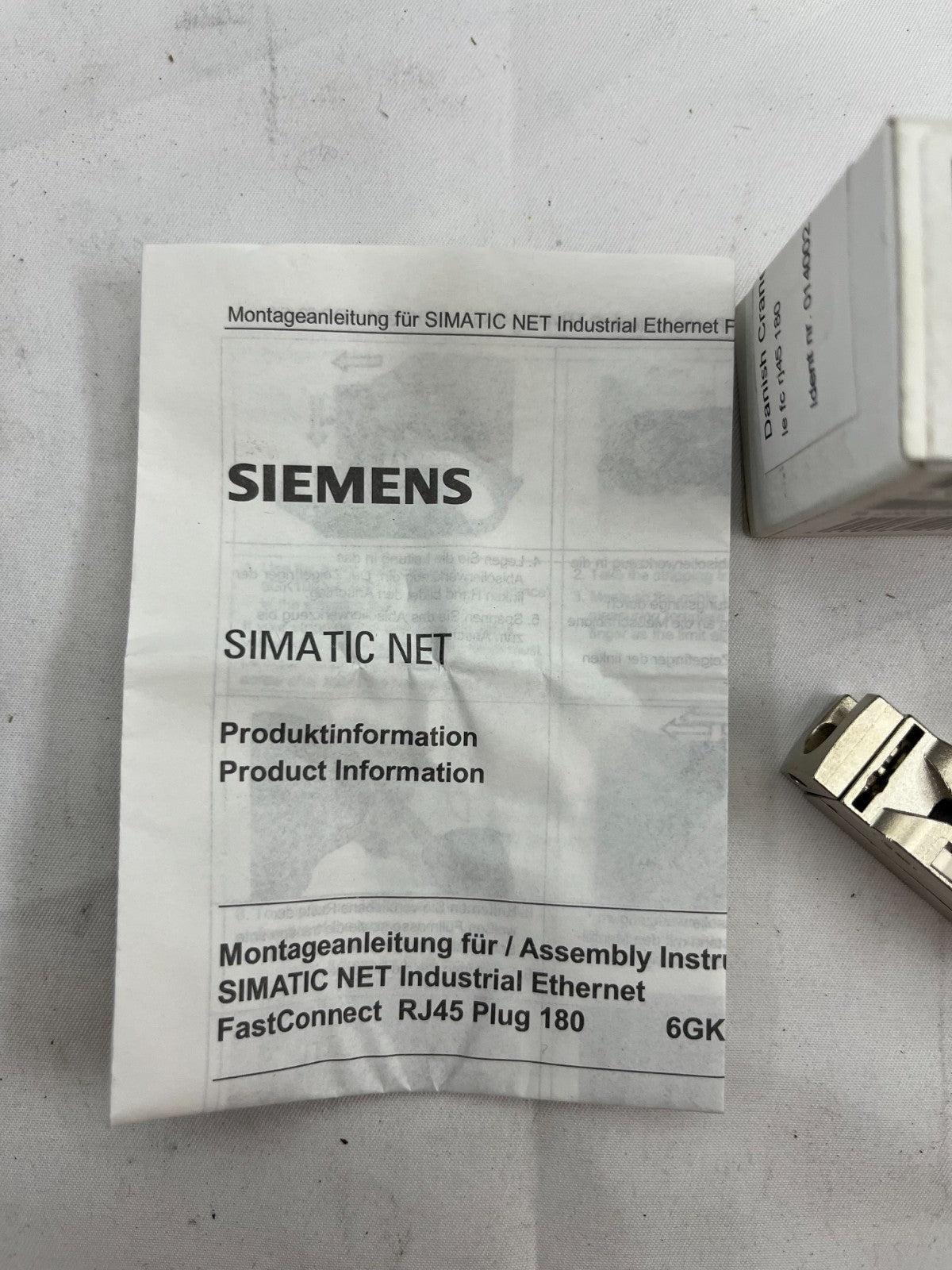 Siemens 6GK1901-1BB10-2AA0 IE FC RJ45 Plug 180 FastConnect Industrial Ethernet