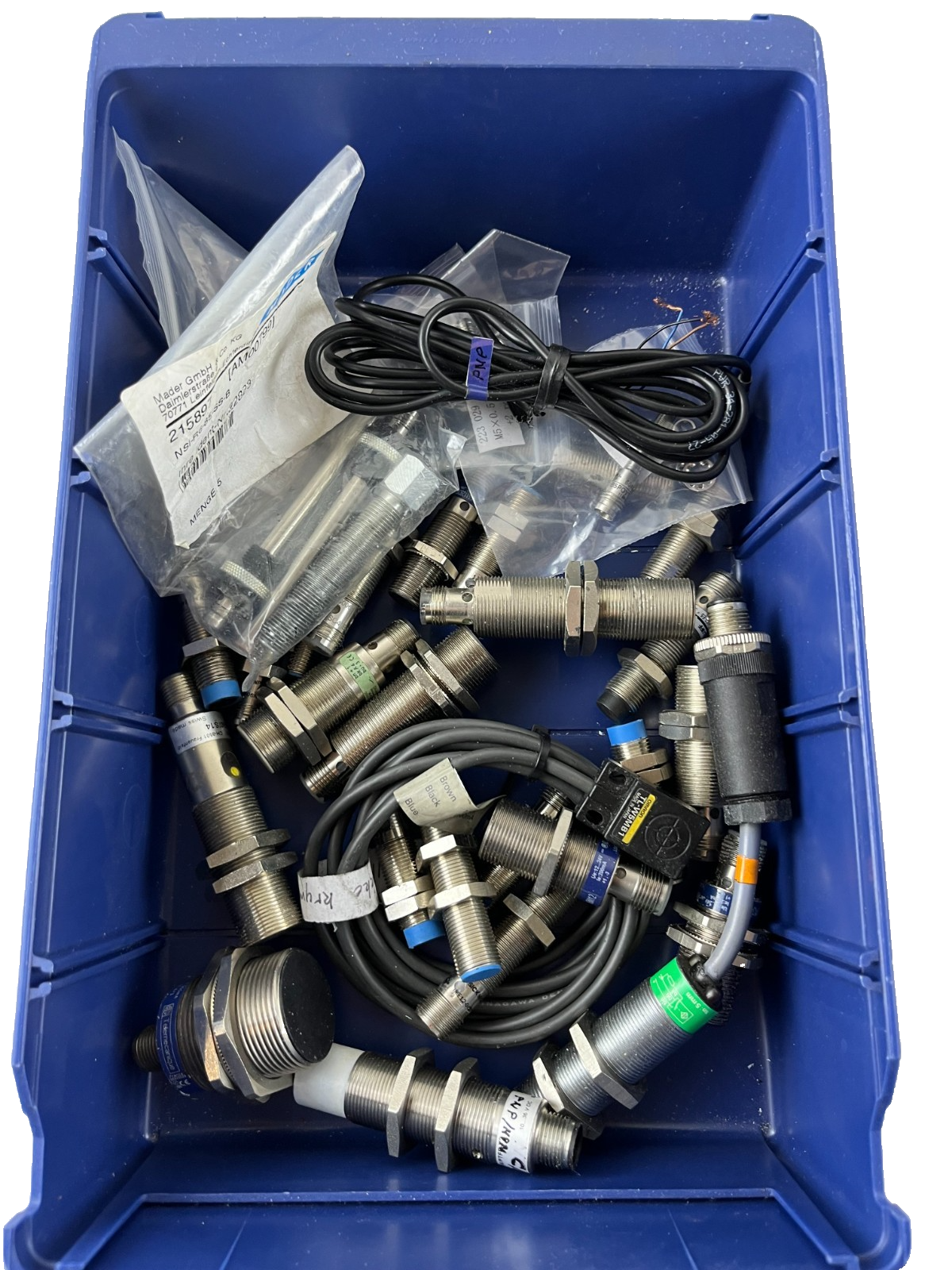 Mixed Proximity Sensor Lot 25pcs Telemecanique Schneider M18 M30 Used + New