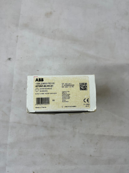 ABB AF26Z-30-00-21 Contactor 26A 11kW 3-Pole 24–60V AC/DC Coil New In Box