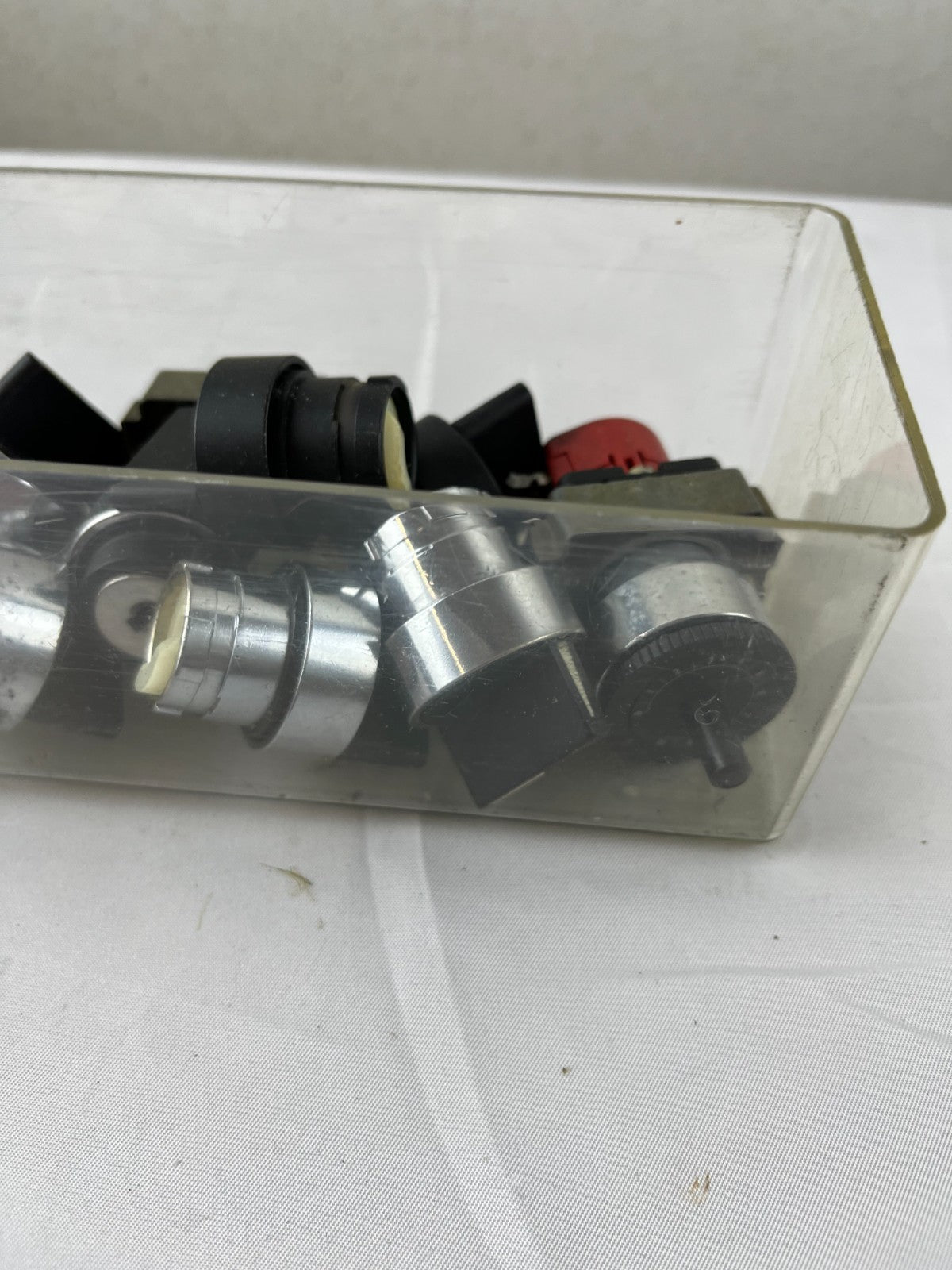 Mixed Lot 22mm Rotary Selector Switch Operators Black Knobs Bundle Spares