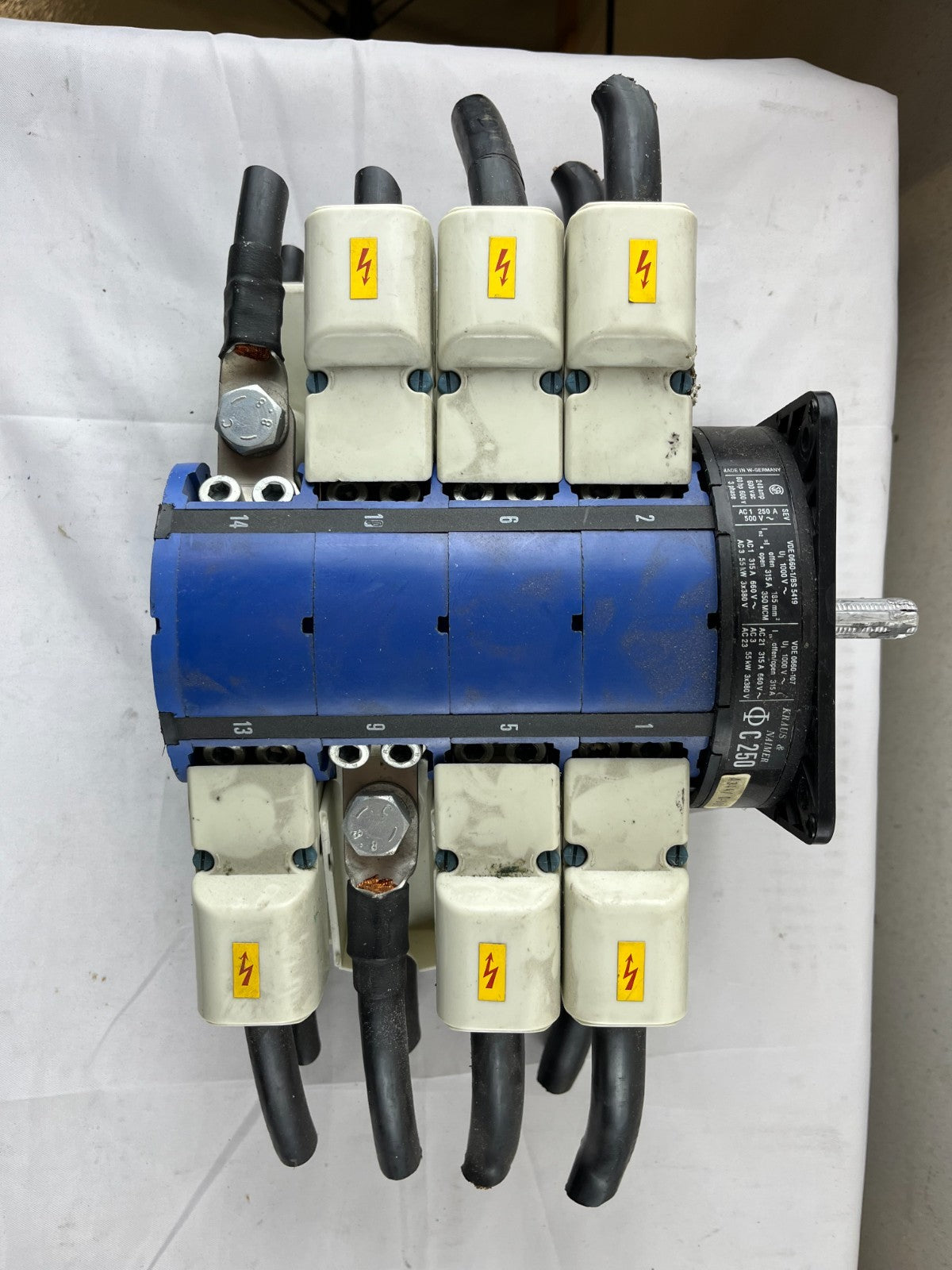 Kraus & Naimer C250 Rotary Cam Load Break Switch 240A 600VAC 3‑Phase Used