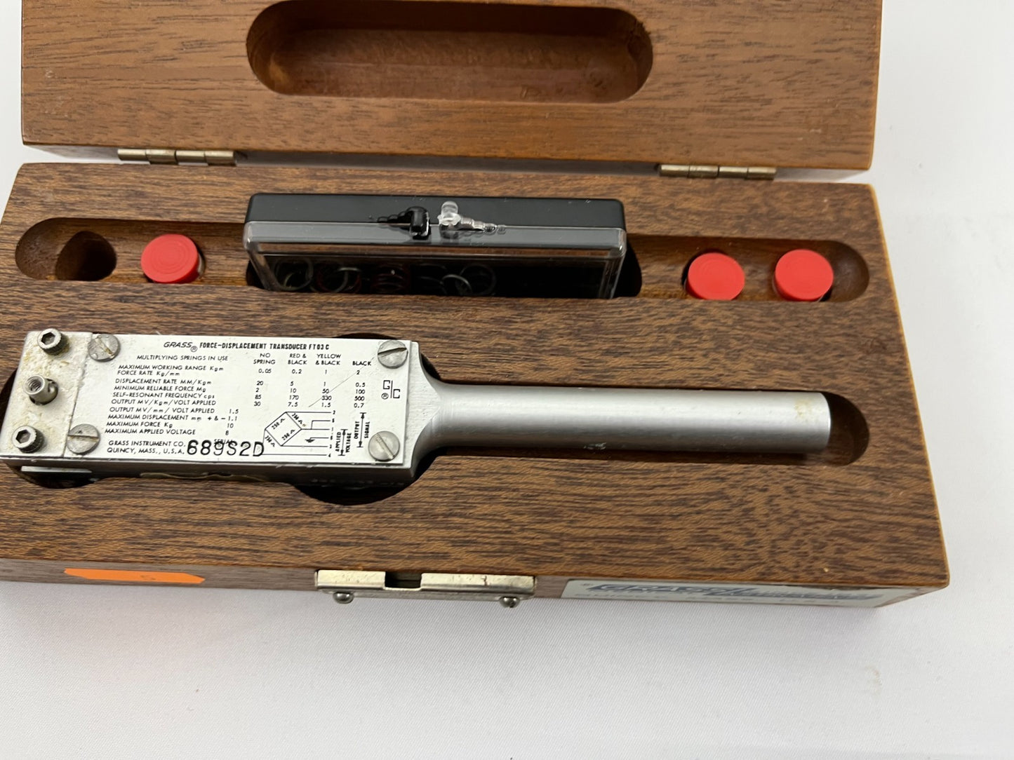 Grass Model 7P1 Displacement Transducer Vintage Medical Instrument Quincy, USA