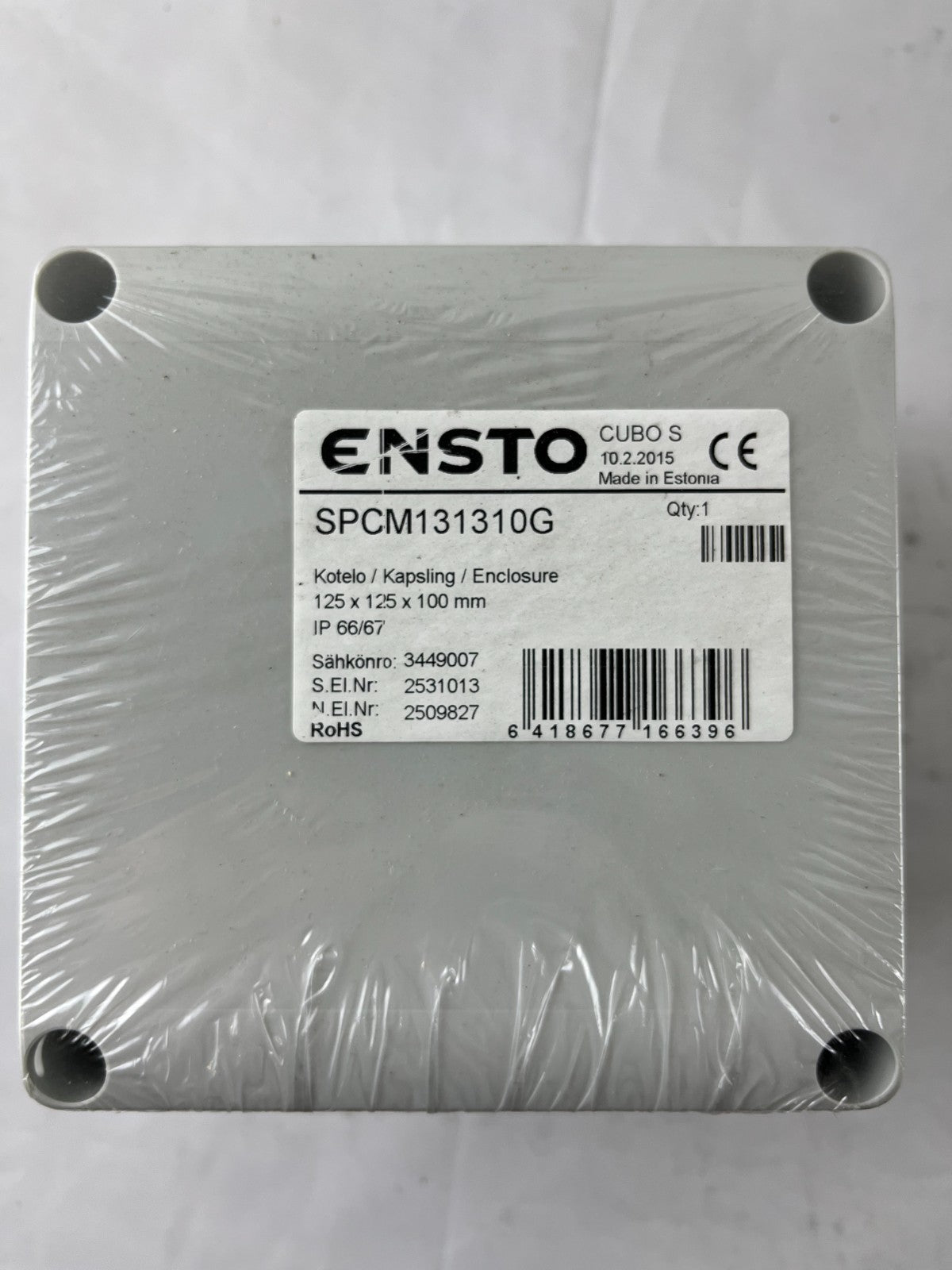 ENSTO SPCM131310G Enclosure 125x125x100 mm IP66/67 New Unused Spare Part