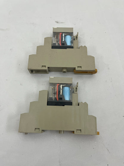 Omron G2R-1-SN 24V DC SPDT Industrial Relay Bundle – 2x Used, Tested, DIN Mount