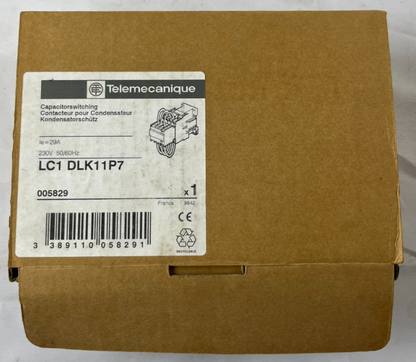Telemecanique LC1DLK11P7 Capacitor Switching Contactor 29A 230V 50/60Hz New NOS