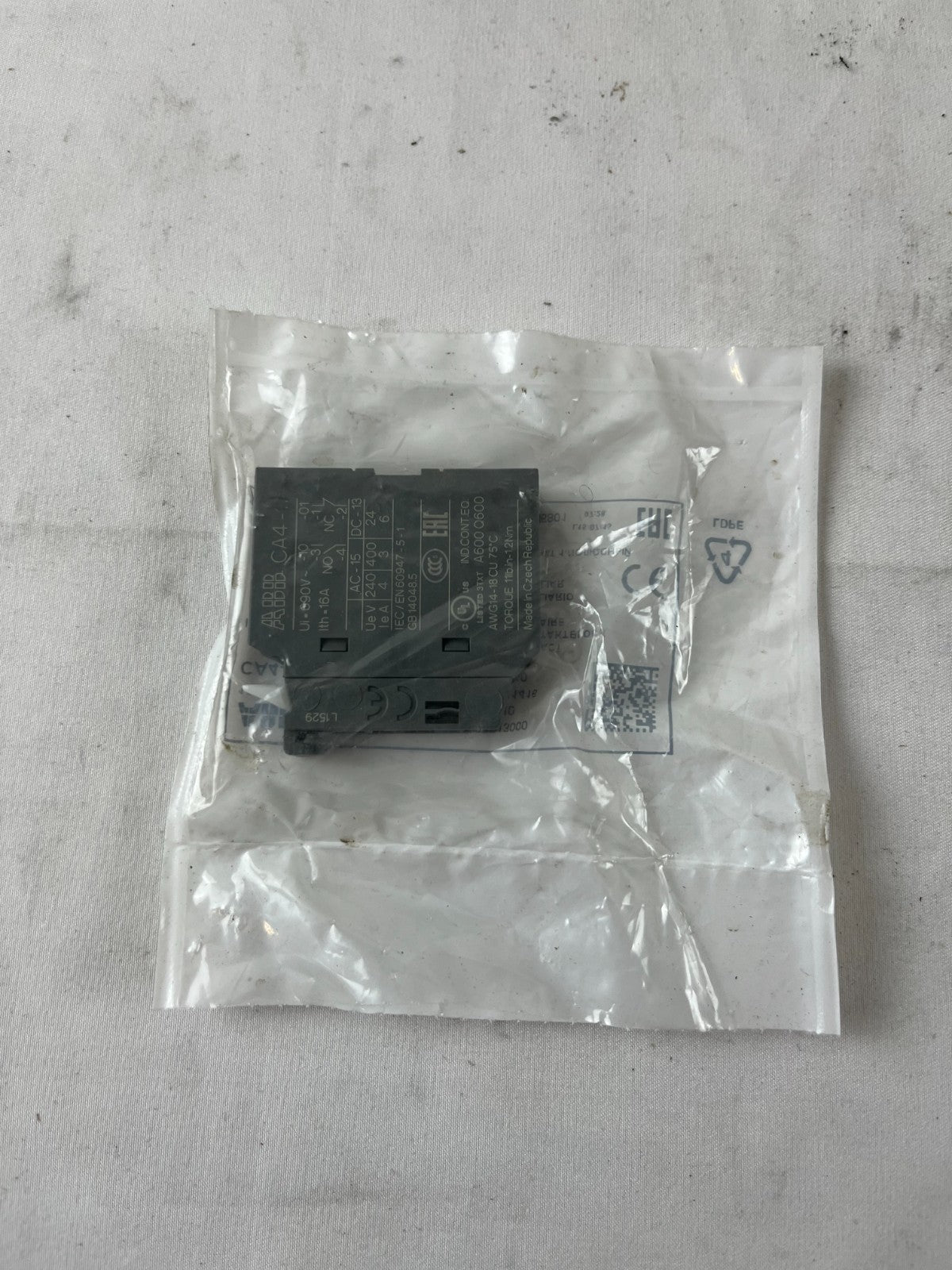 ABB CA4-10 Auxiliary Contact Block 1SBN010110R1010 1NO+1NC New Sealed Unit