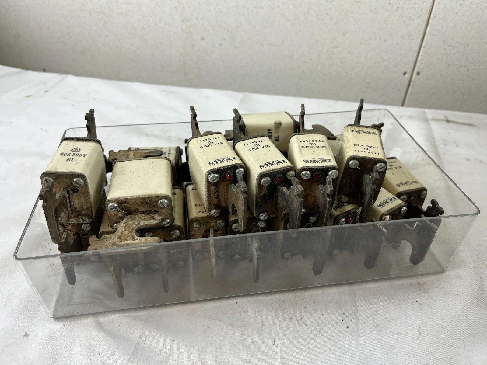 Bussmann 170E4317 80A 500V HL Fuses Lot Of Approx 18–20 Used Spare Units