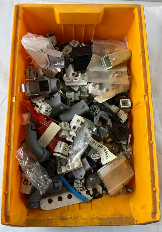 Harting Heavy Duty Connectors Mixed Lot Industrial Plugs Sockets Used Box