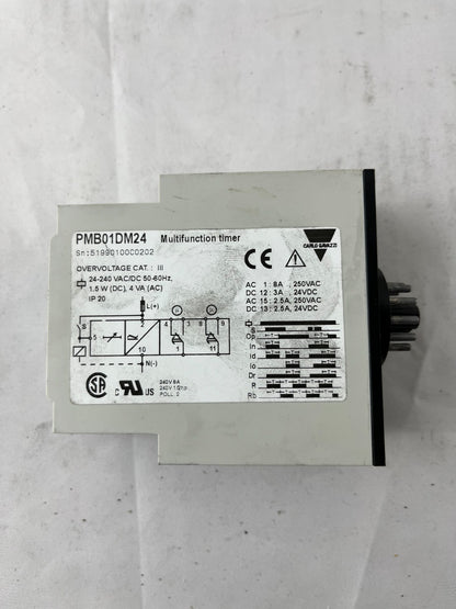Carlo Gavazzi PMB01DM24 Multifunction Timer 24-240VAC/DC 0.1s-100h DIN 11-Pin