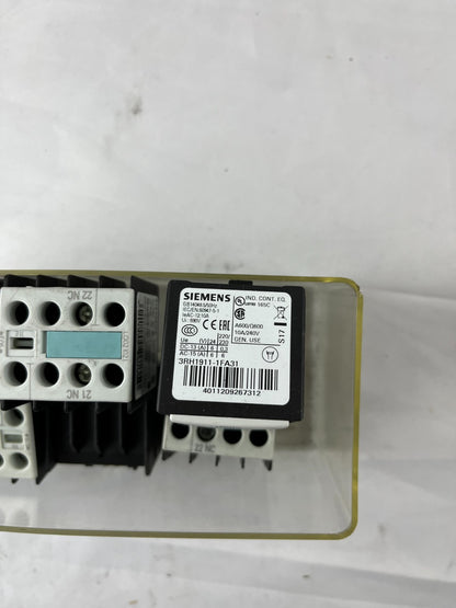 6x Siemens 3RH1911-1FA31 Auxiliary Switch Block 3NO+1NC S00 Top Mount for 3RT10