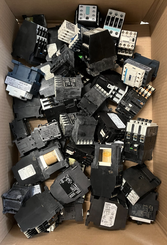 Siemens 3TH / 3TF Contactor Relay Huge Lot Mixed 24V DC AC Used Bundle Spares
