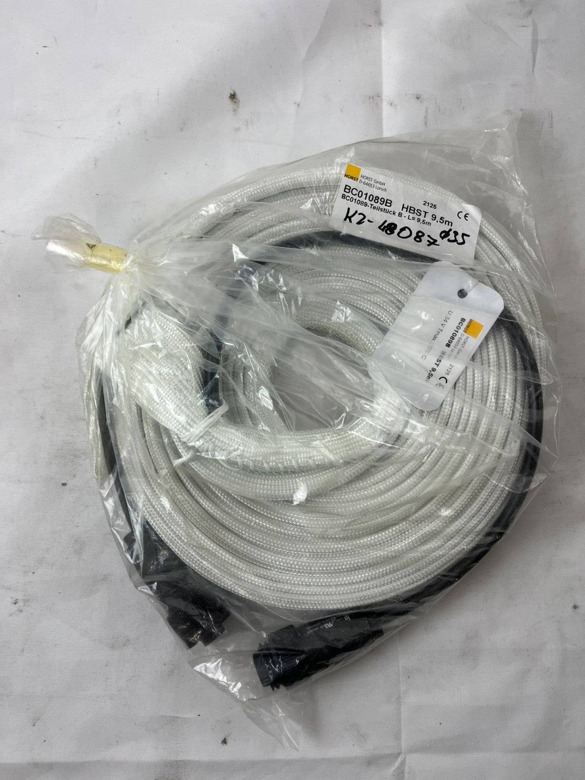 Horst BC01089B HBST 9.5m High Temperature Sensor Cable 34V 250°C New Original