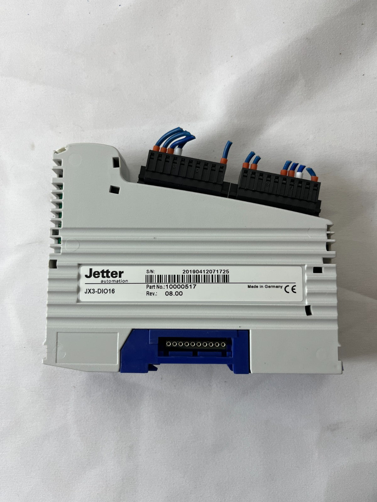 Jetter JX3-DIO16 Digital I/O Module 10000517 8 In 8 Out 24VDC PLC Used Spare