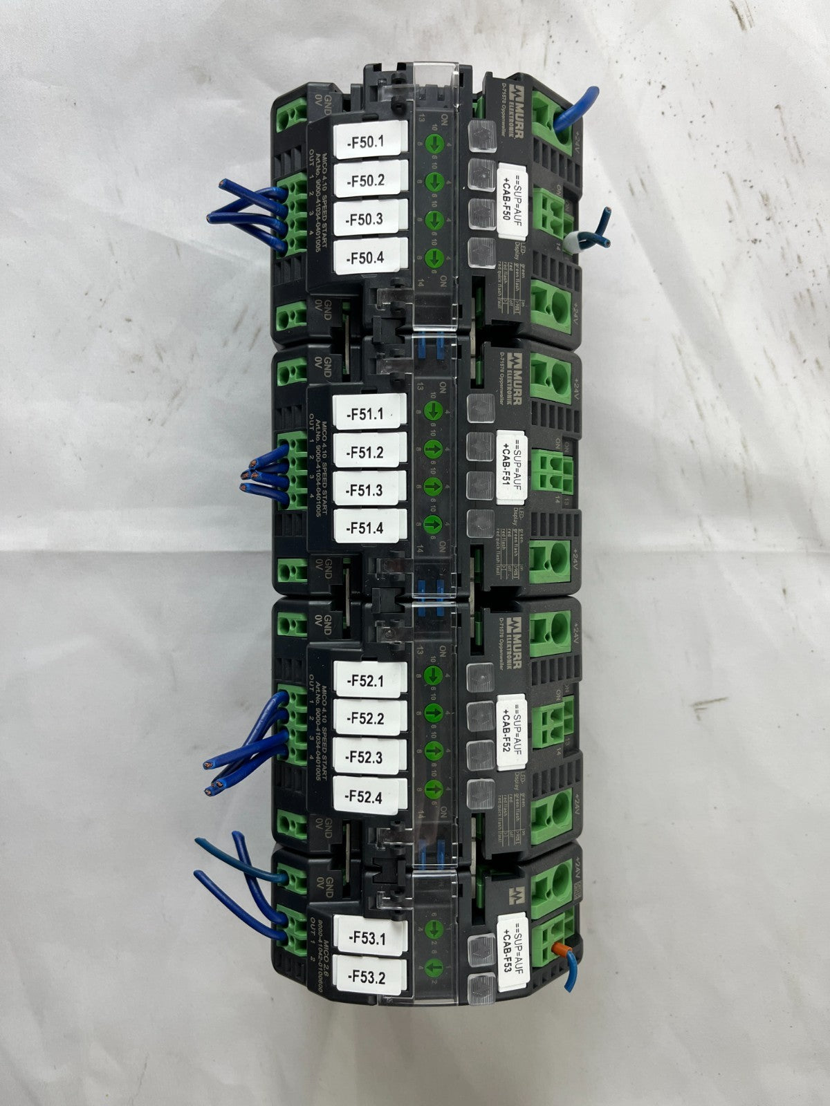 Lot of 4x Murr Elektronik D-71570 Relay Interface Modules 24VDC DIN Rail Used