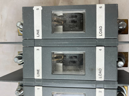 ABB 3‑Pole Load Break / Switch‑Disconnector Assembly ~200 A, Base‑Mounted, Used