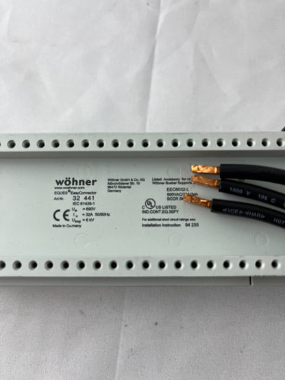 Wöhner 32 441 EQUES EasyConnector Busbar Adapter 32A 690V 60Classic New