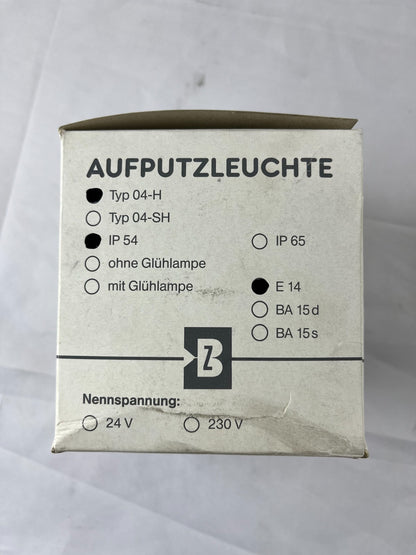 Bezet Typ 04‑H Aufputzleuchte IP54 230V E14 Amber Surface Mount Indicator New