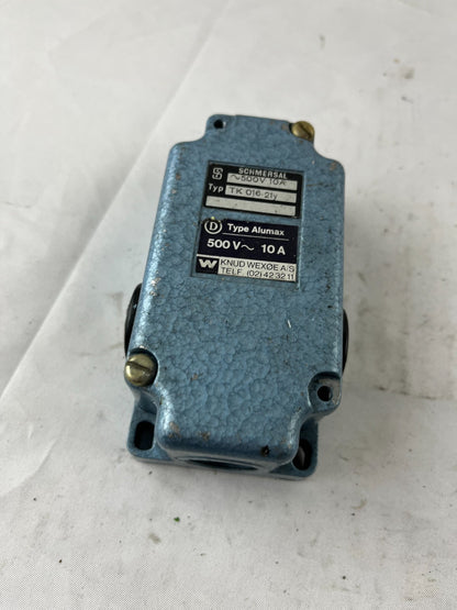 Schmersal TK 016-21Y Alumax Heavy Duty Limit Switch 500V 10A PG13.5 Used