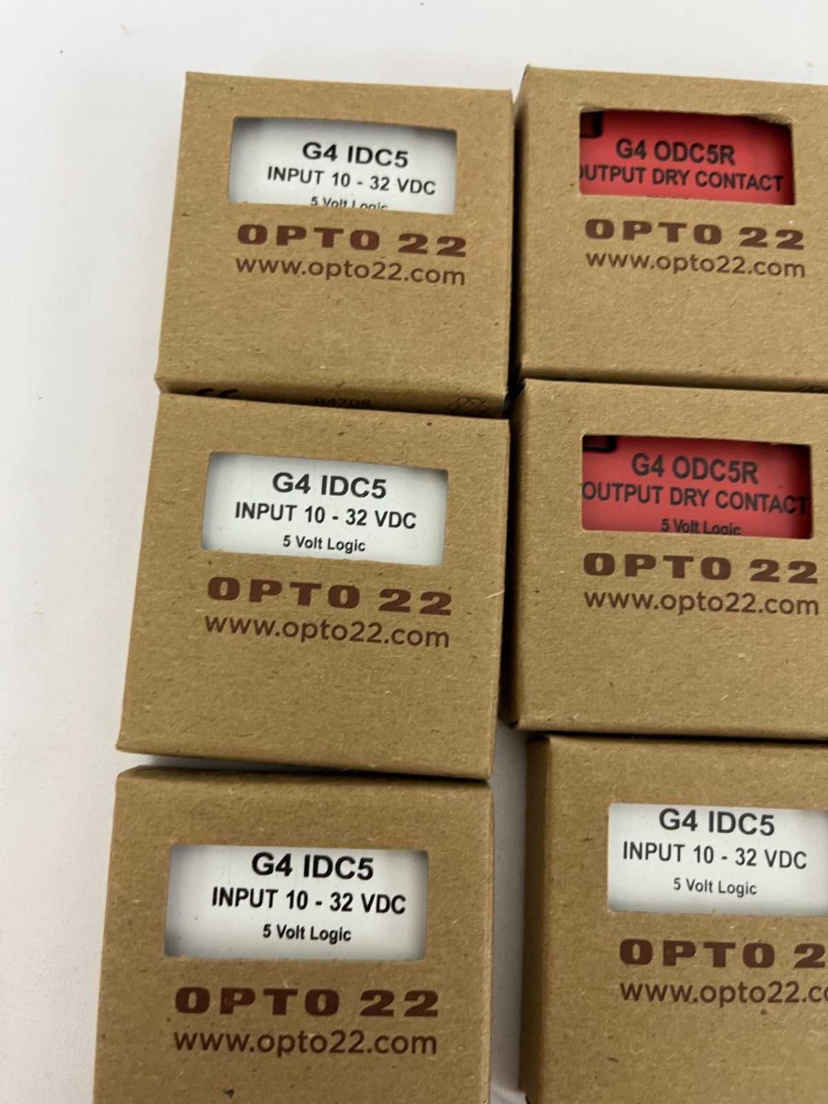 Opto 22 G4 Bundle: 6x IDC5 Input 10–32VDC + 6x ODC5R Output Dry Contact 5V Logic