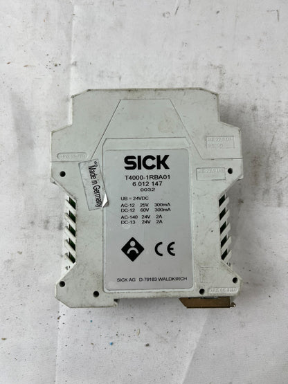 SICK T4000-1RBA01 Safety Switch Evaluation Unit 24VDC 2NO 3A USED Spare Part