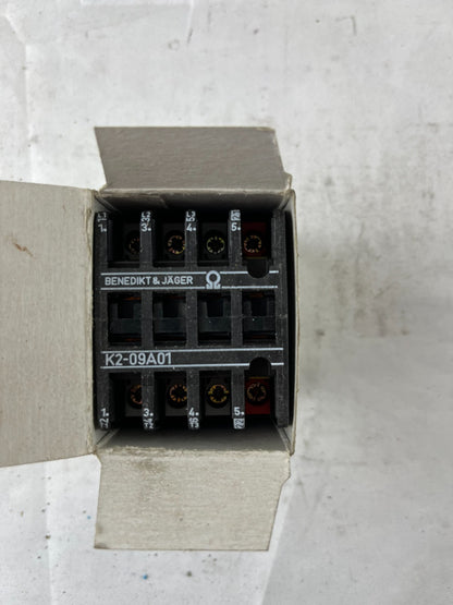 Benedikt & Jäger K2-09A01 400 Contactor 4kW 3~400V 9A 400V Coil New Spare Part