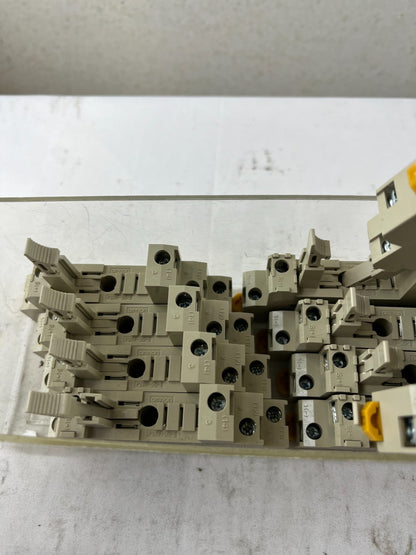 Omron P2RF-05-E Relay Socket Lot DIN Rail 5-Pin Base Industrial Used Spare Units