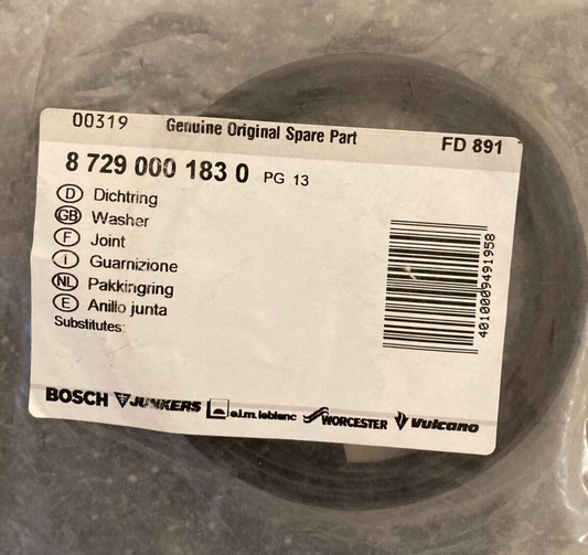Bosch Washer Gasket PN:87290001830 - Genuine Original Spare Part HVAC