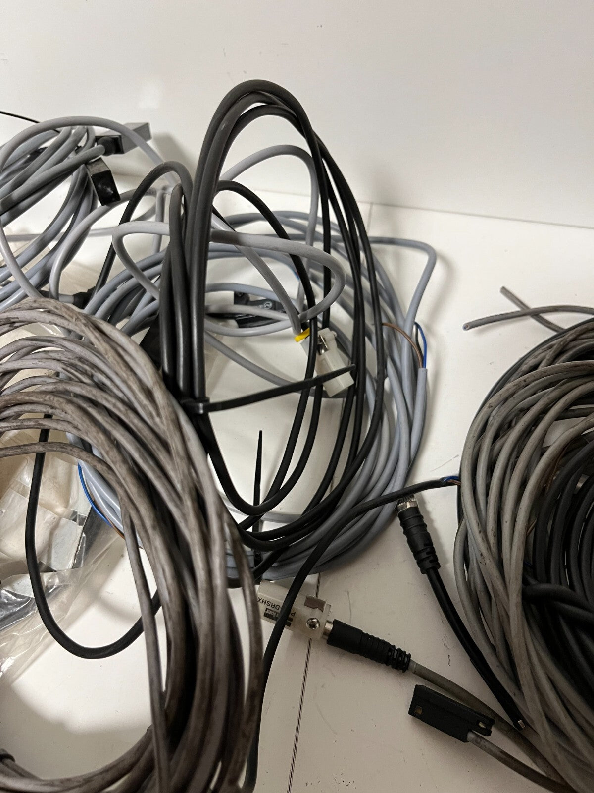 Lot Industrial Sensor Cables & Connectors - Mixed Brands & Lengths - SOLD AS IS