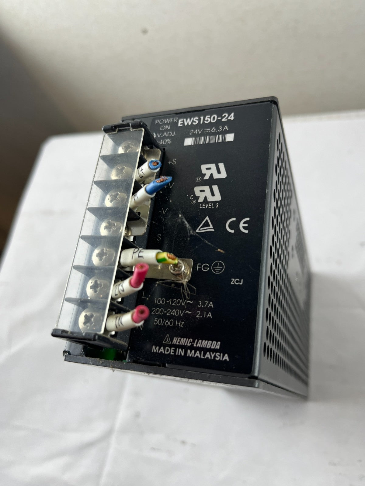 TDK-Lambda / Nemic-Lambda EWS150-24 Power Supply 24V DC 6.3A 100–240V AC Used