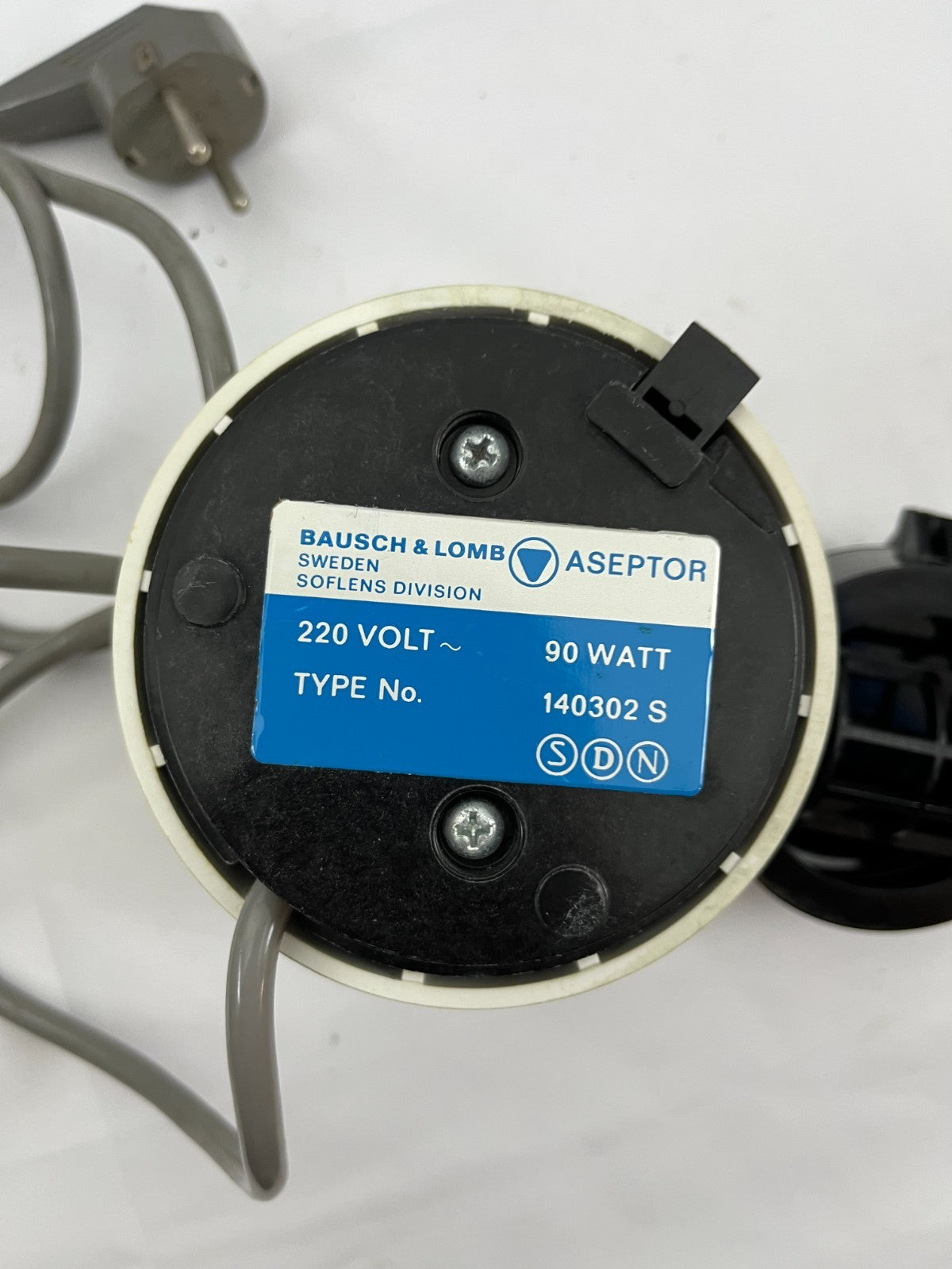 Bausch & Lomb Aseptor Disinfecting Unit 220V 90W Model 140302S Vintage Used