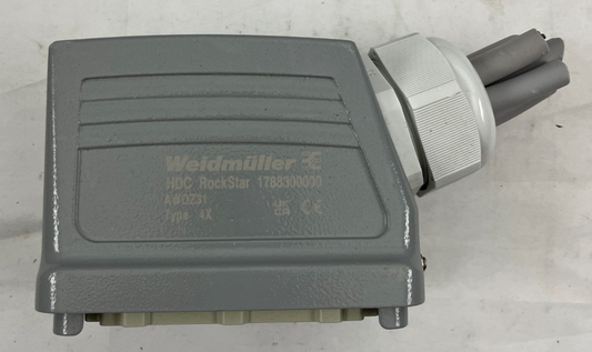Weidmüller HDC RockStar 1788300000 Heavy Duty Connector, 2x 48-Pin, IP65 Used